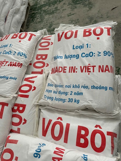 Hình ảnh bao bì vôi bột CAO