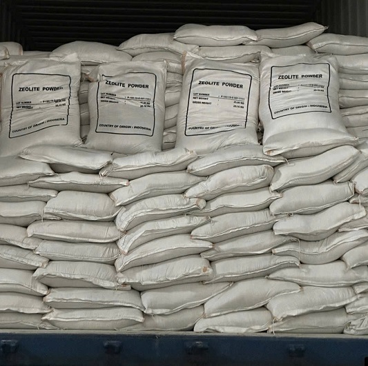 Container zeolite bột 